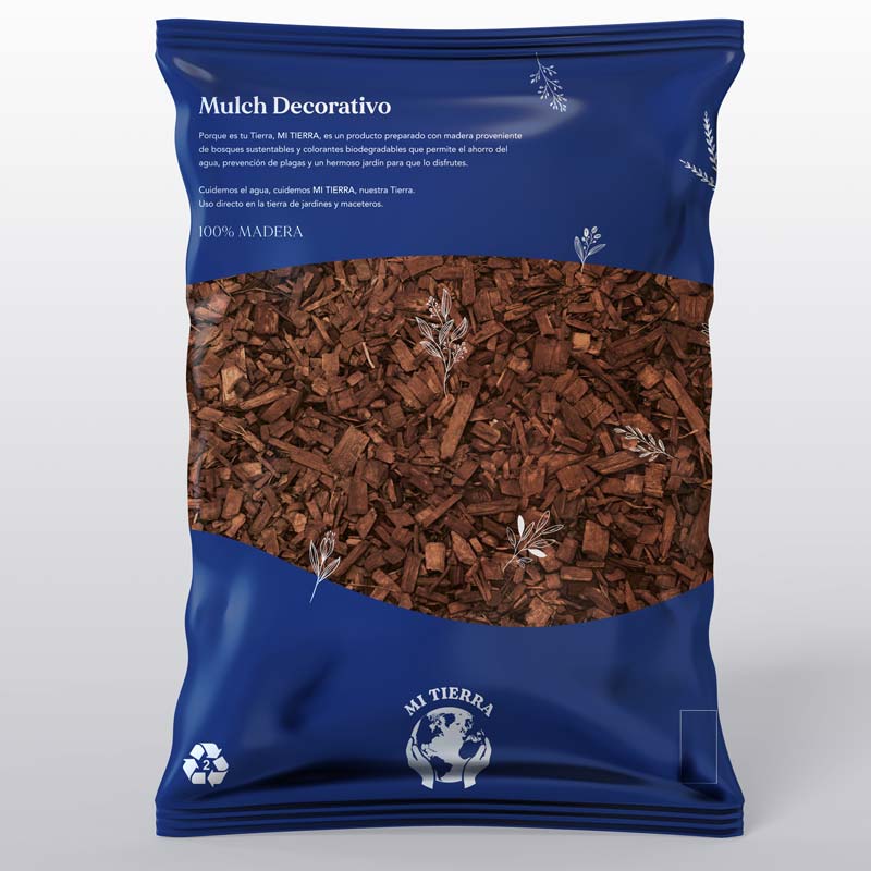 Mulch Decorativo 30 lts. Color Café - Imagen 3