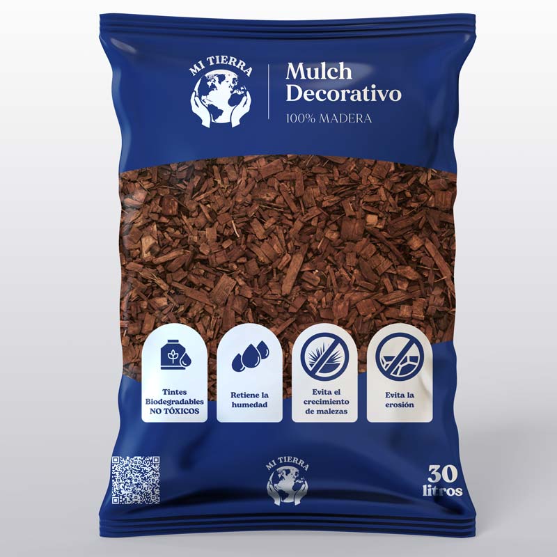 Mulch Decorativo 30 lts. Color Café