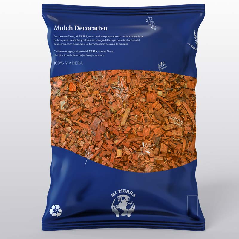 Mulch Decorativo 30 lts. Color Naranjo - Imagen 3