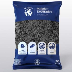 Mulch Decorativo 30 lts. Color Negro
