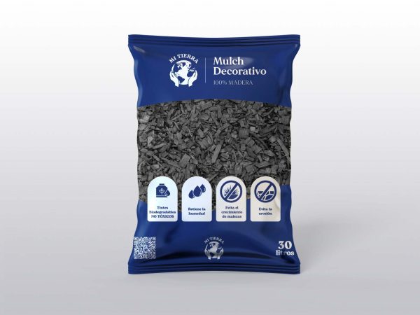 Mulch Decorativo 30 lts. Color Negro
